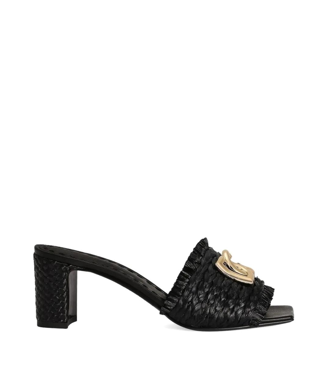DOLCE&GABBANA Черные мюли, фото 1