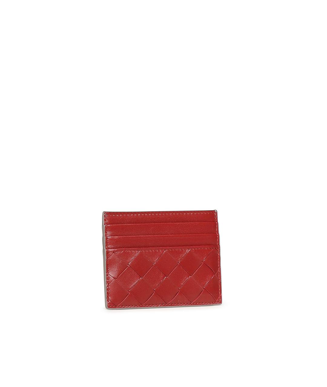 BOTTEGA VENETA Красный кожаный кардхолдер, фото 3