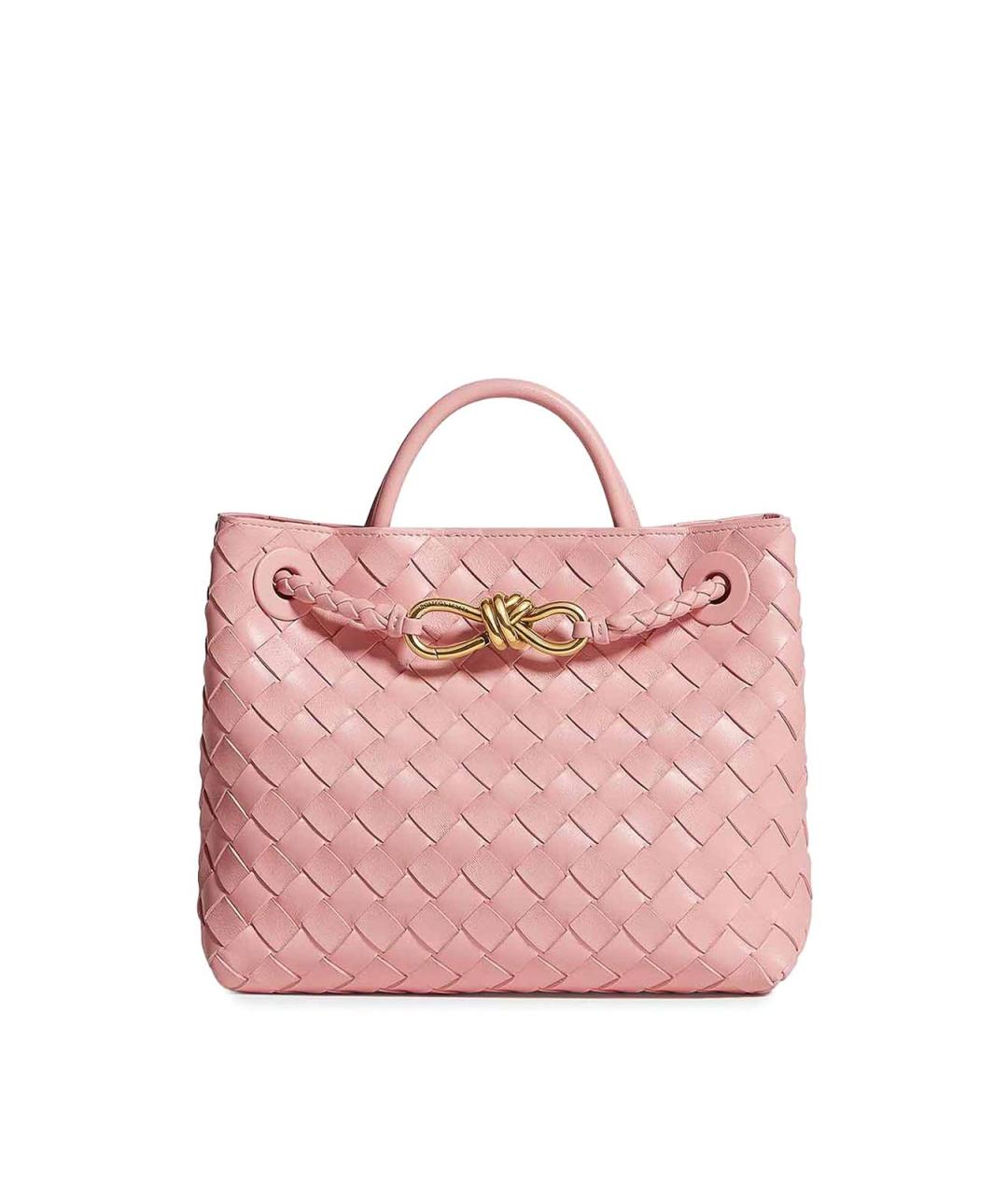 BOTTEGA VENETA Розовая кожаная сумка тоут, фото 1