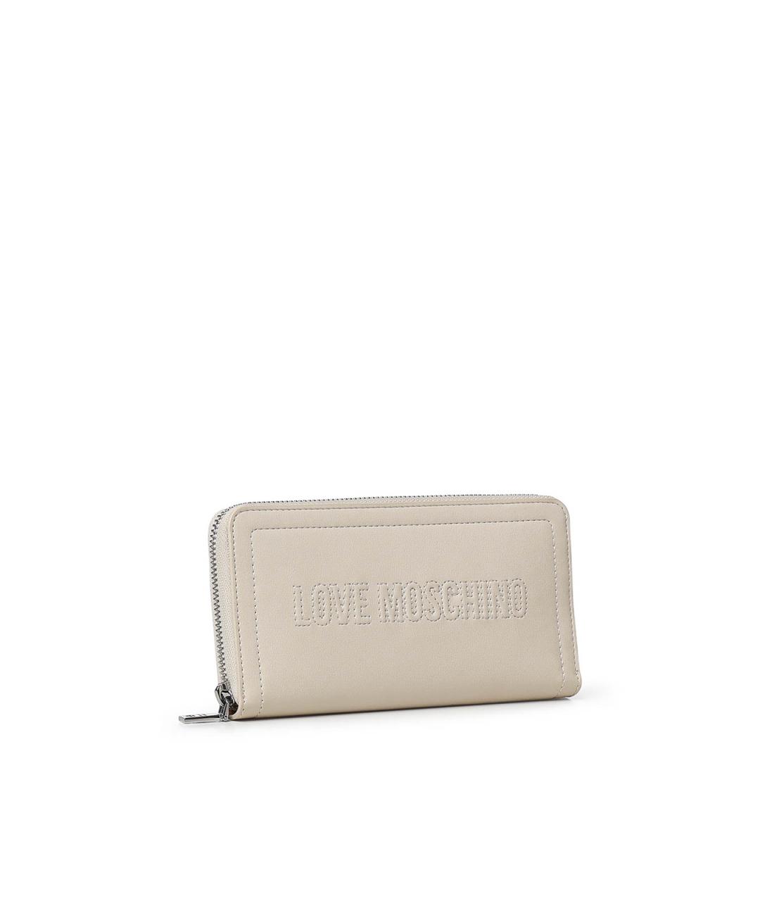 LOVE MOSCHINO Белый кошелек, фото 3