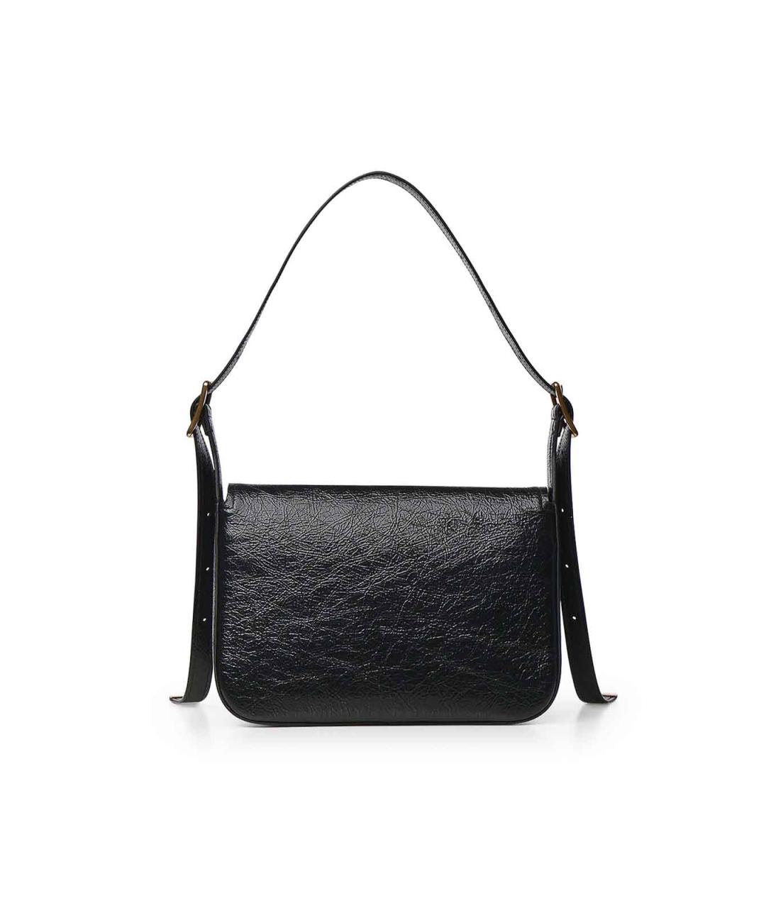 BALENCIAGA Черная сумка через плечо из лакированной кожи, фото 2