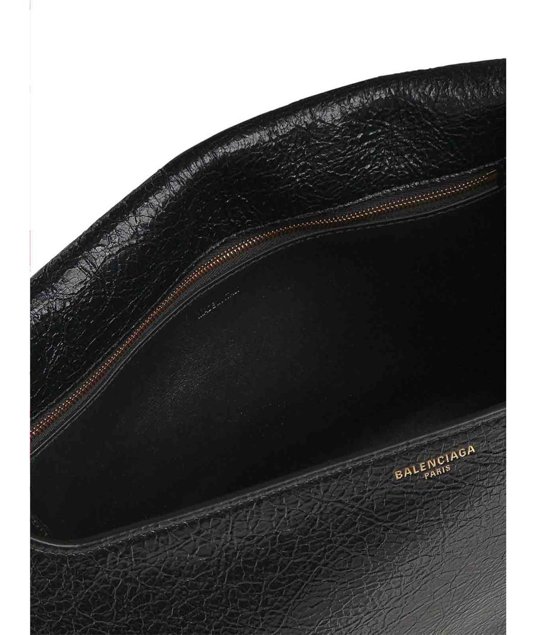 BALENCIAGA Черная сумка через плечо из лакированной кожи, фото 3