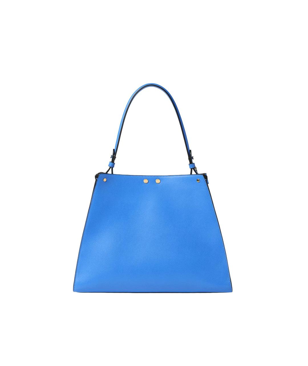 FENDI Синяя кожаная сумка тоут, фото 3