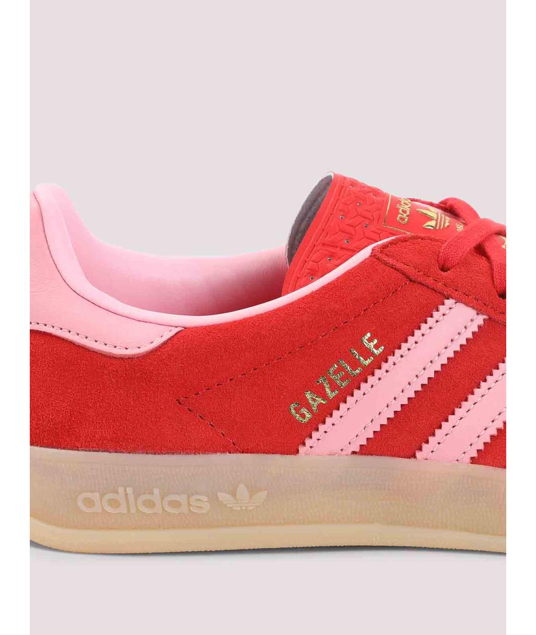 ADIDAS Красные замшевые кроссовки, фото 4