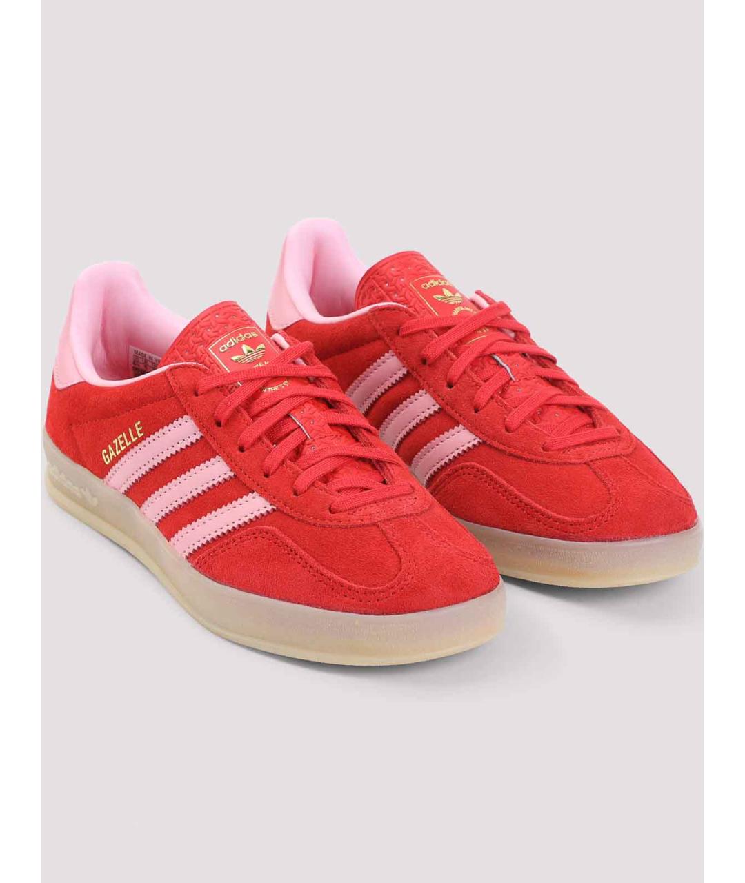 ADIDAS Красные замшевые кроссовки, фото 3