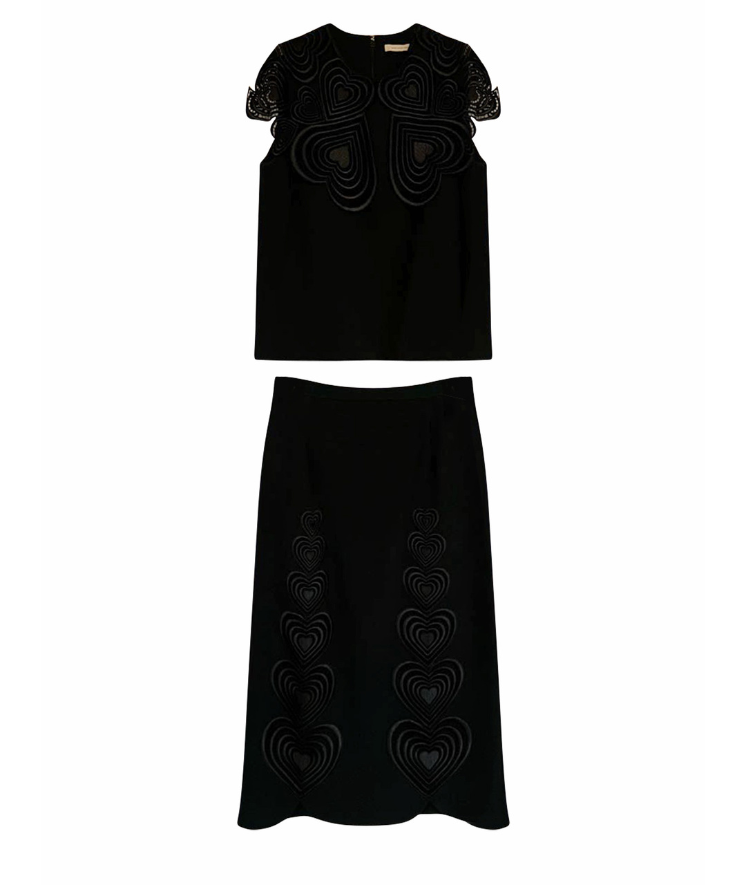 CHRISTOPHER KANE Черный ацетатный костюм с юбками, фото 1