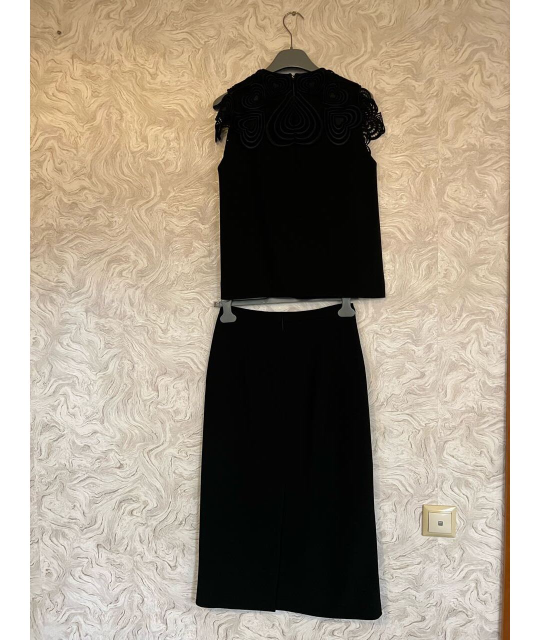 CHRISTOPHER KANE Черный ацетатный костюм с юбками, фото 2