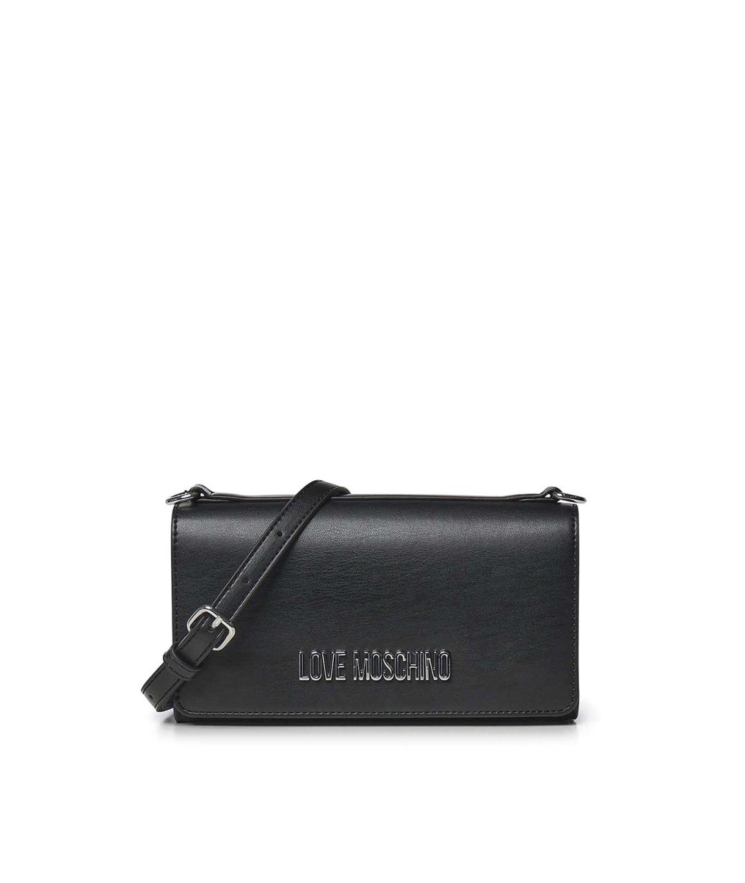 LOVE MOSCHINO Черная сумка через плечо из искусственной кожи, фото 1