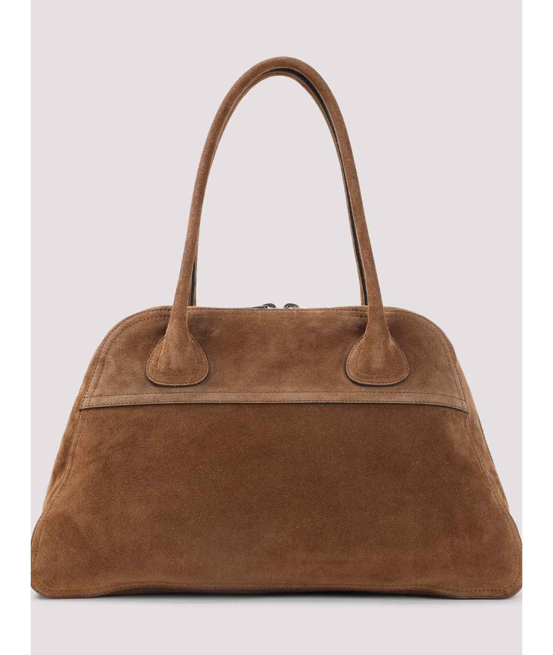 MIU MIU Коричневая замшевая сумка тоут, фото 2