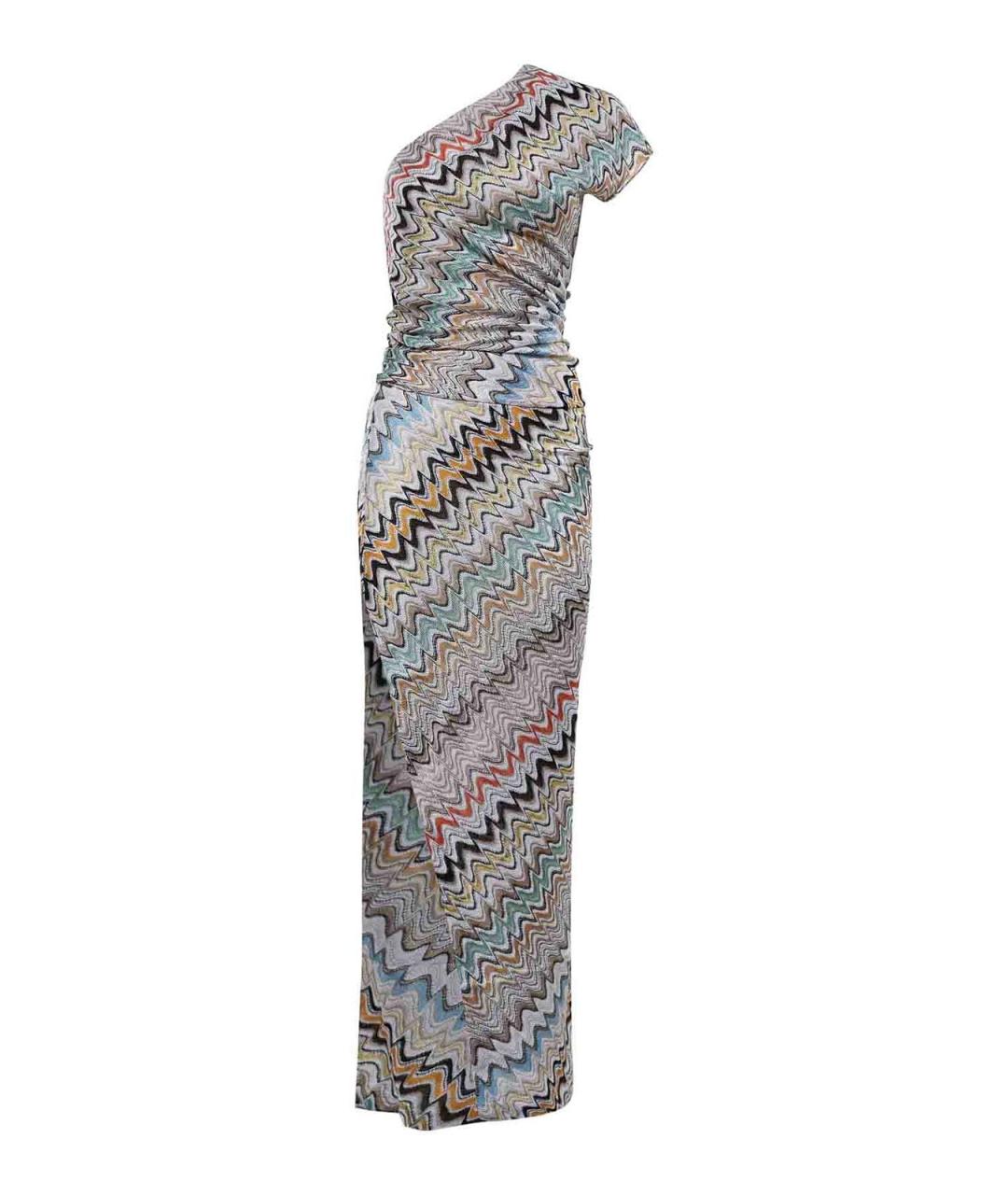 MISSONI Мульти льняное повседневное платье, фото 1