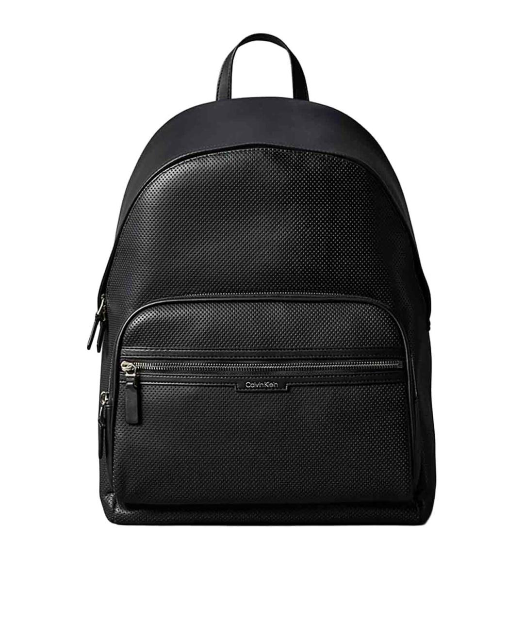 CALVIN KLEIN Черный рюкзак из искусственной кожи, фото 1