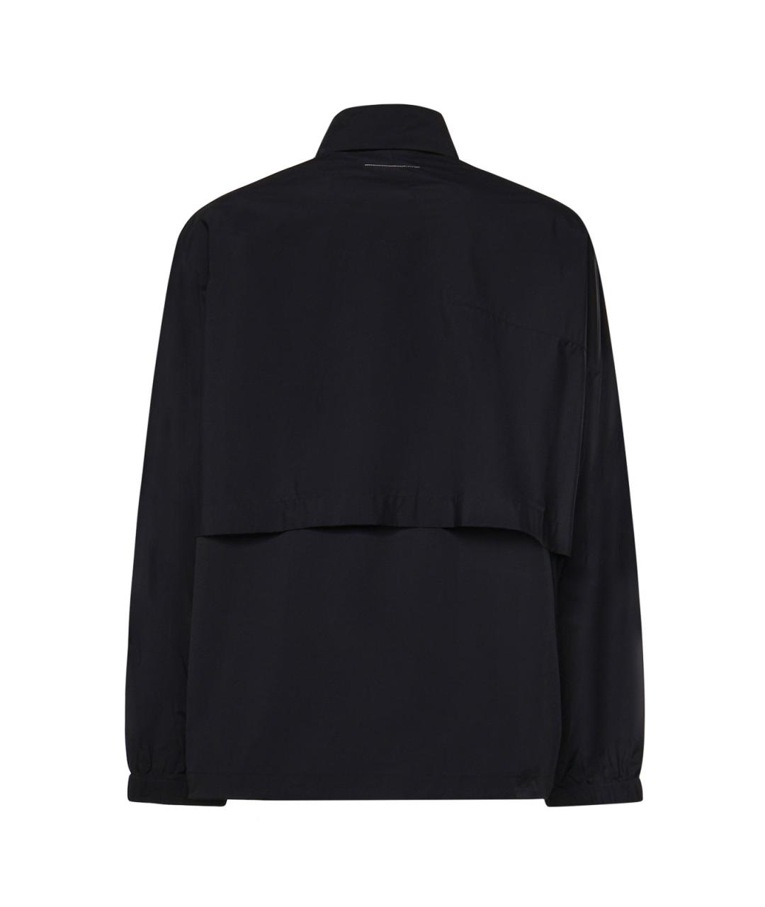 MM6 MAISON MARGIELA Черная полиамидовая куртка, фото 2