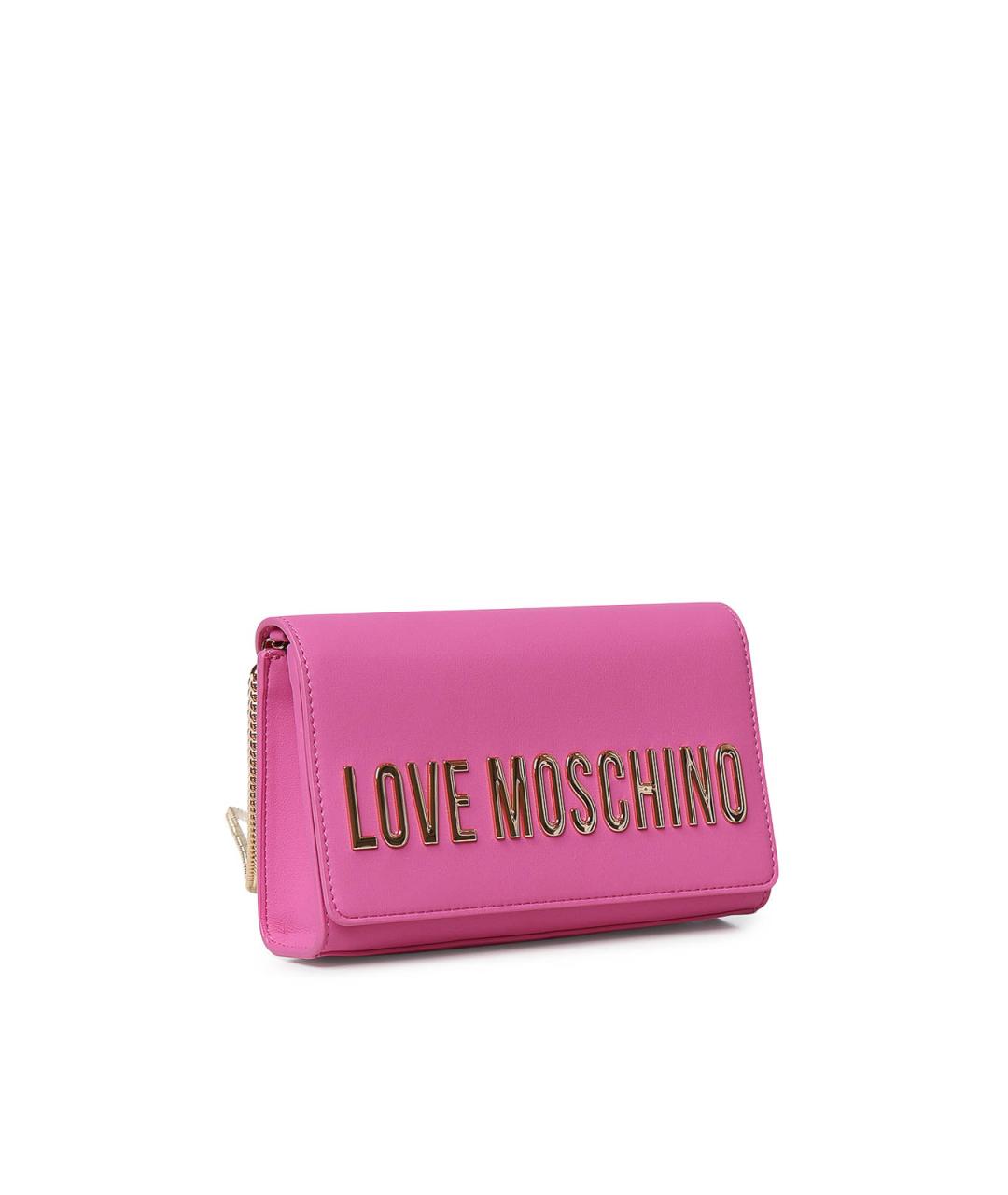 LOVE MOSCHINO Фуксия сумка через плечо из искусственной кожи, фото 4