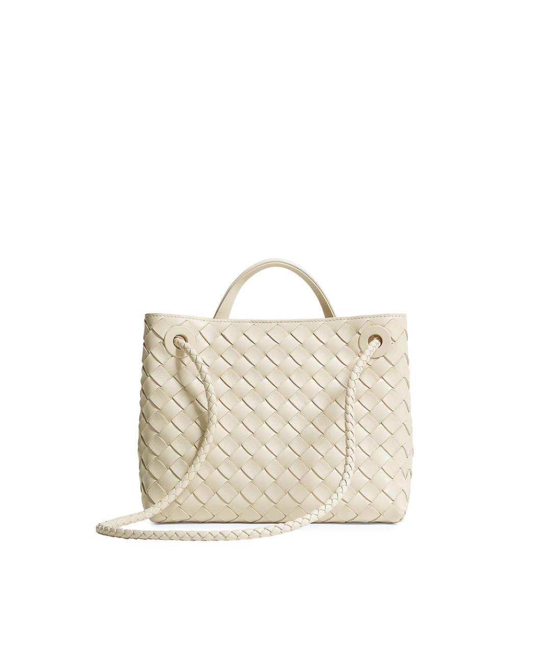 BOTTEGA VENETA Бежевая кожаная сумка тоут, фото 2