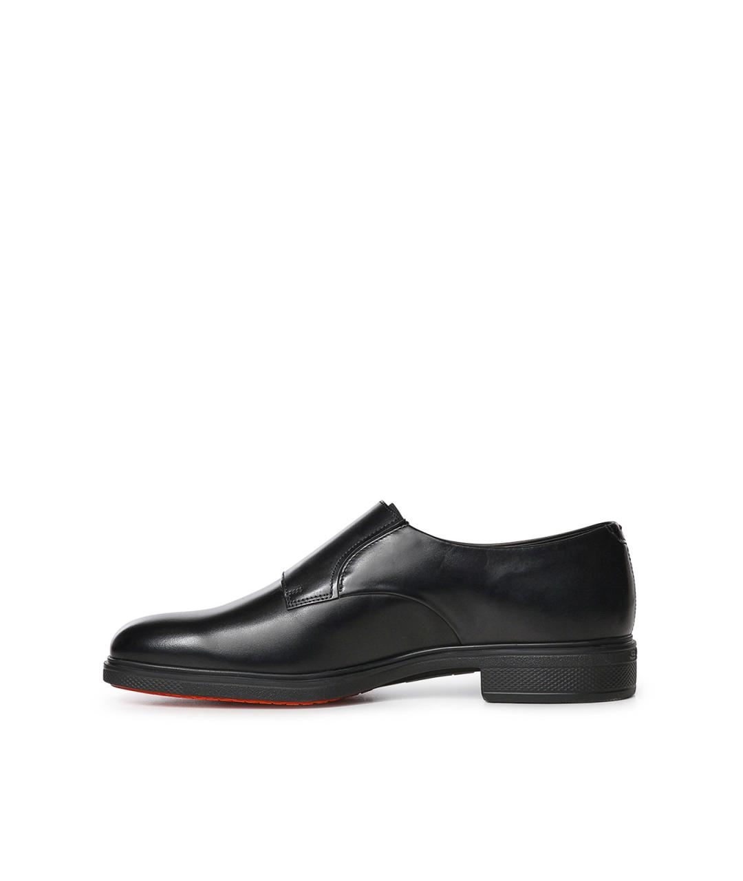 SANTONI Черные кожаные лоферы, фото 3