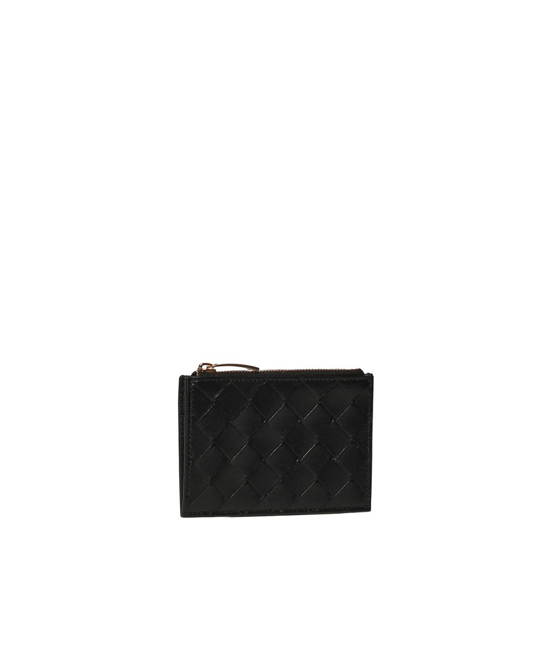 BOTTEGA VENETA Черный кожаный кардхолдер, фото 3