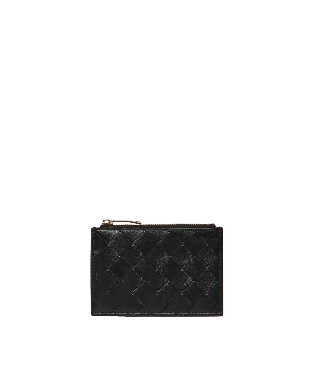 BOTTEGA VENETA Черный кожаный кардхолдер, фото 4