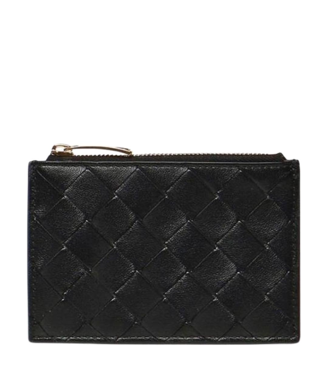 BOTTEGA VENETA Черный кожаный кардхолдер, фото 1