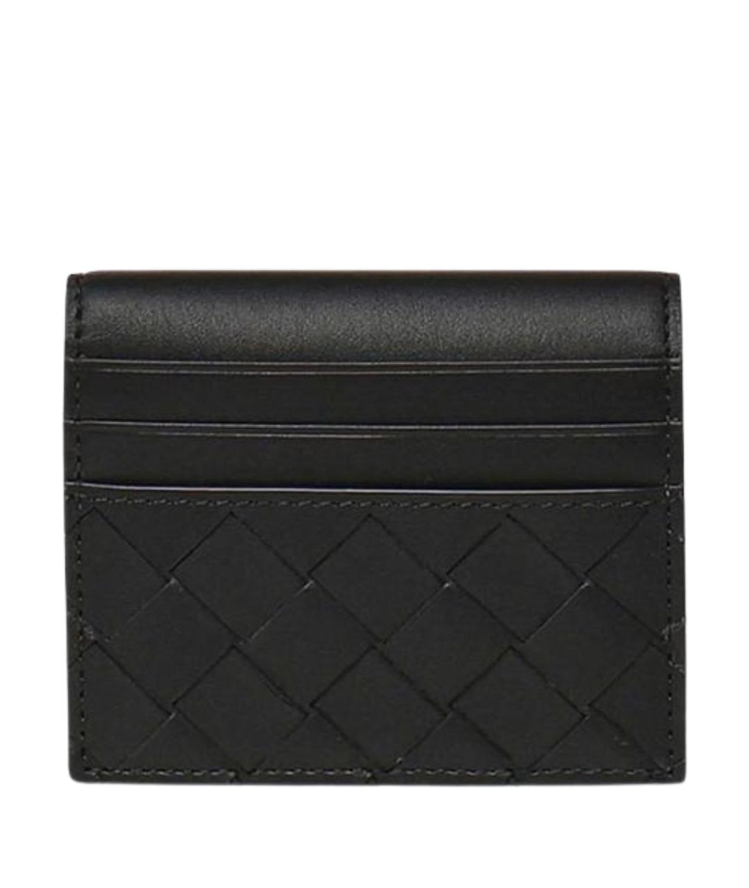 BOTTEGA VENETA Черный кожаный кардхолдер, фото 1