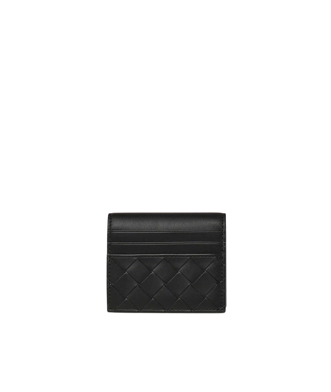 BOTTEGA VENETA Черный кожаный кардхолдер, фото 2
