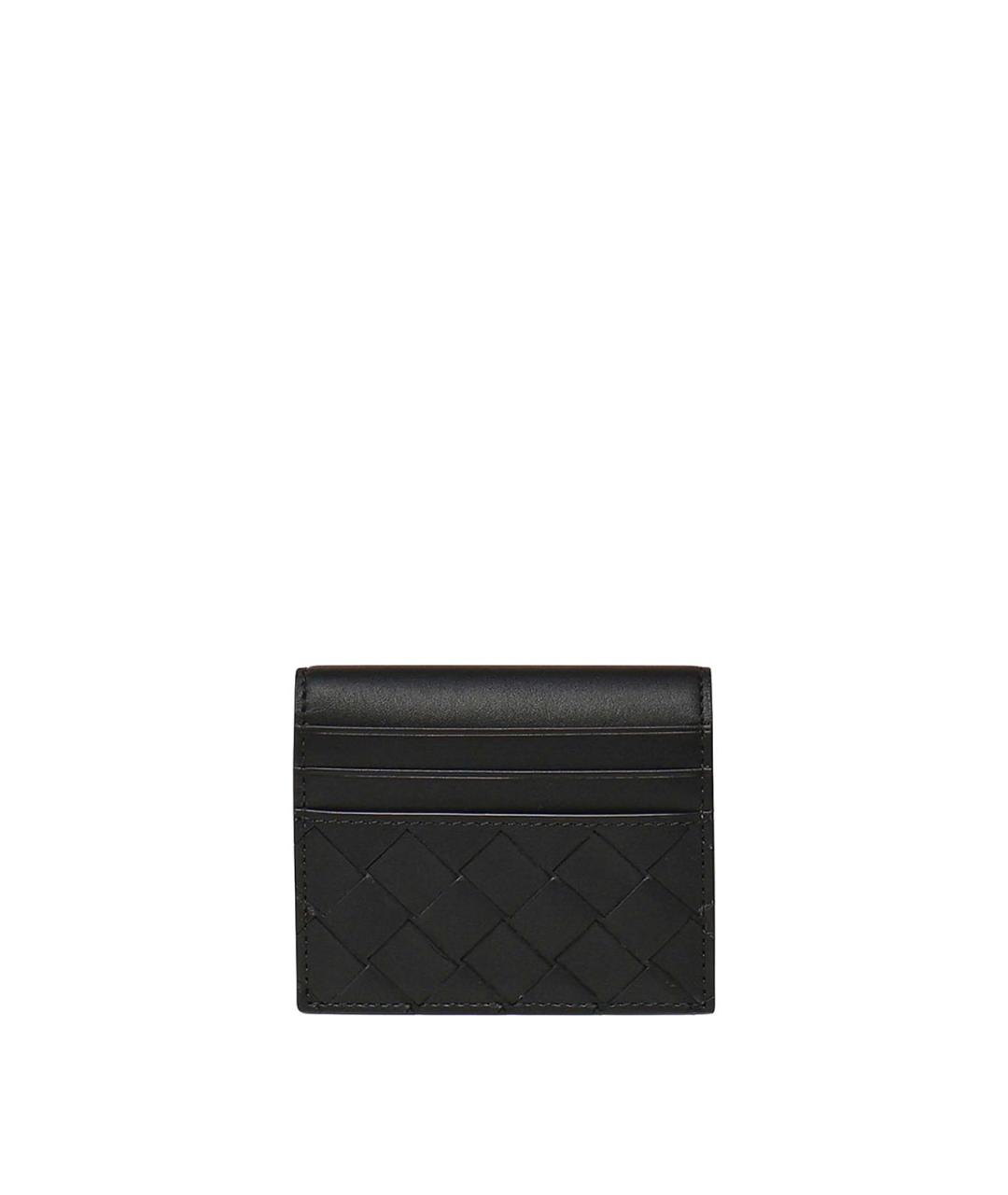 BOTTEGA VENETA Черный кожаный кардхолдер, фото 5
