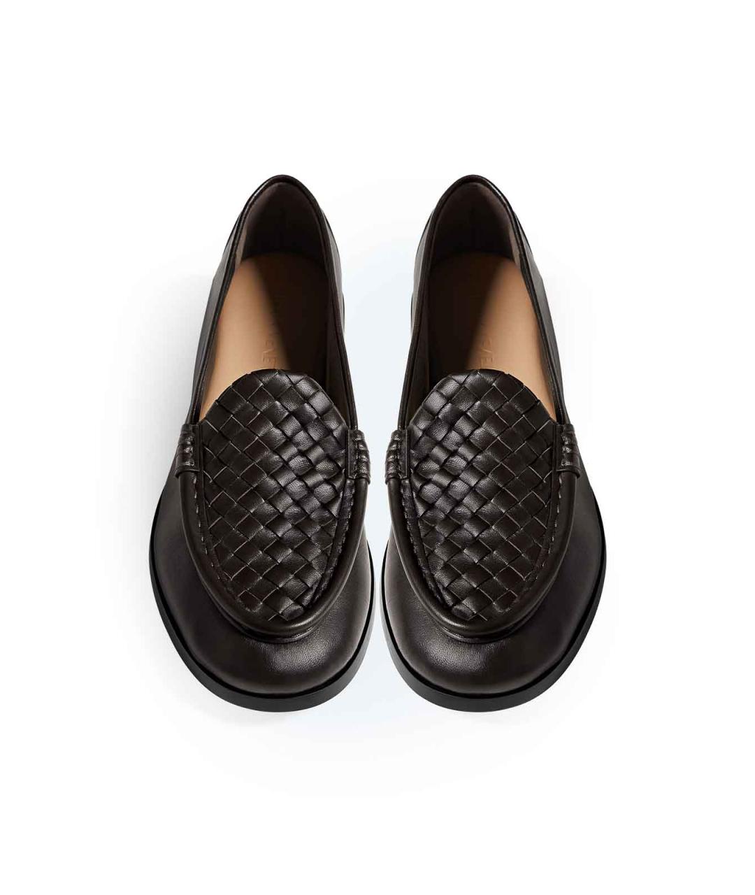 BOTTEGA VENETA Коричневые кожаные лоферы, фото 3