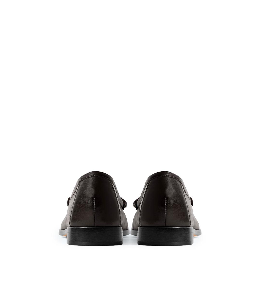 BOTTEGA VENETA Коричневые кожаные лоферы, фото 2