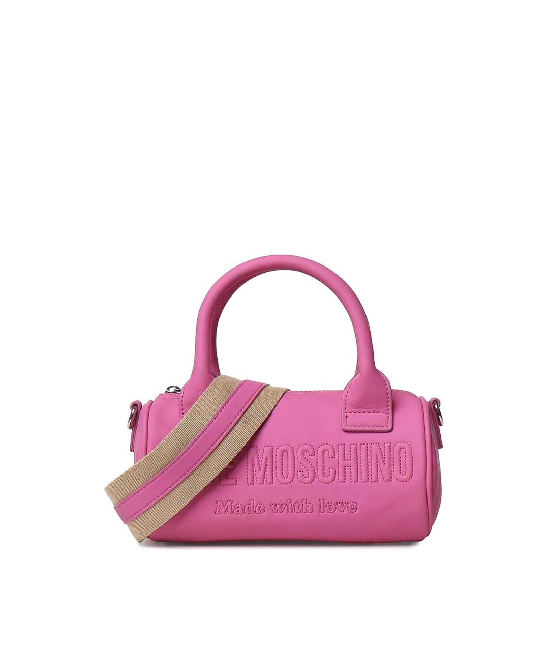 LOVE MOSCHINO Фуксия сумка с короткими ручками из искусственной кожи, фото 1
