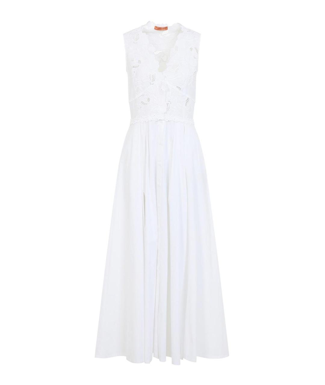 ERMANNO SCERVINO Белое хлопковое повседневное платье, фото 1