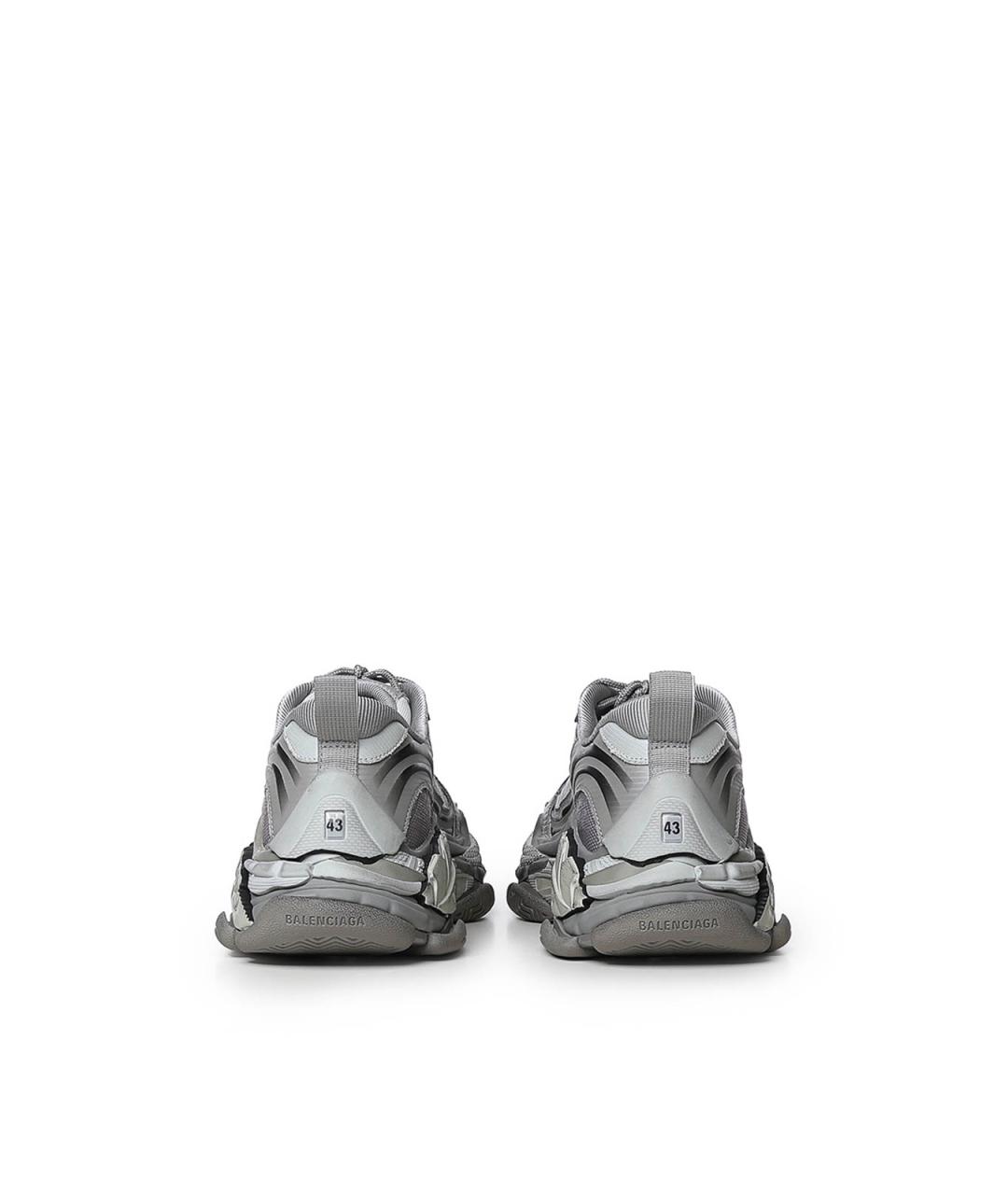 BALENCIAGA Серые текстильные низкие кроссовки / кеды, фото 2