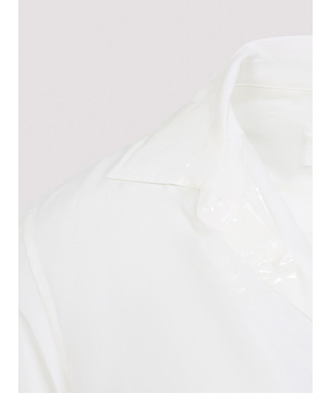 MAISON MARGIELA Белая шелковая классическая рубашка, фото 3