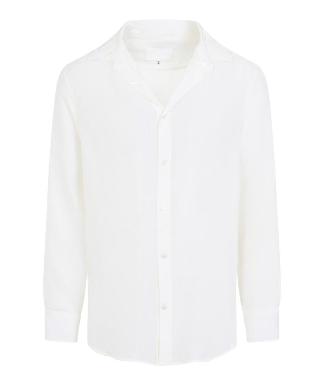 MAISON MARGIELA Белая шелковая классическая рубашка, фото 1