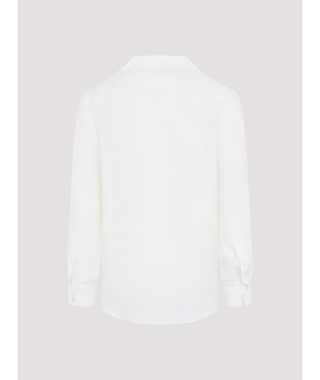 MAISON MARGIELA Белая шелковая классическая рубашка, фото 2