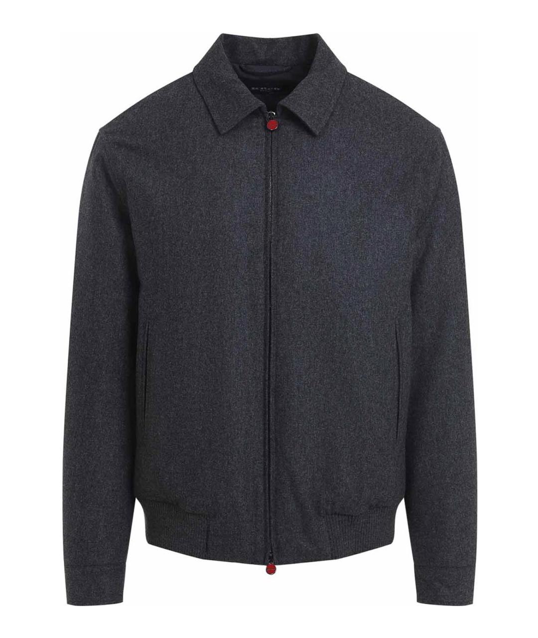 KITON Серая шерстяная куртка, фото 1