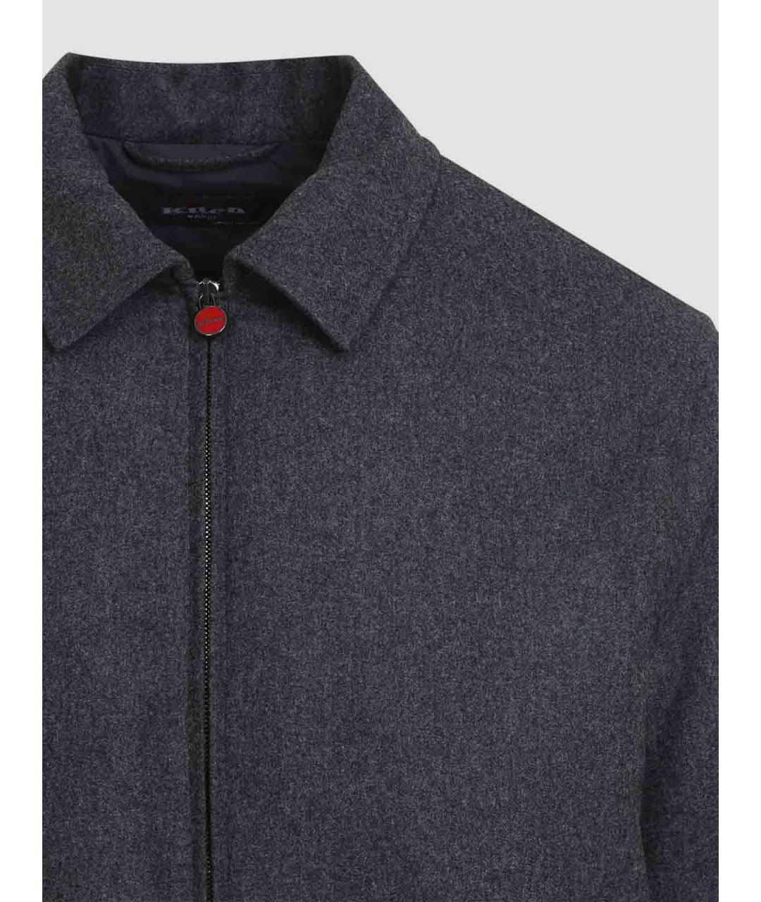 KITON Серая шерстяная куртка, фото 4