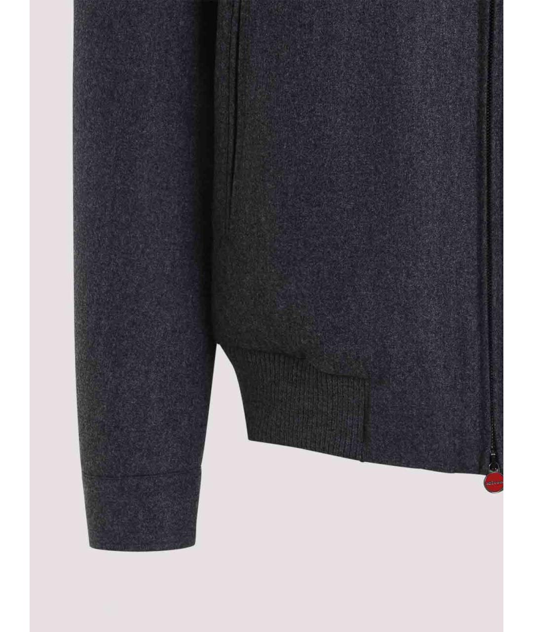 KITON Серая шерстяная куртка, фото 3
