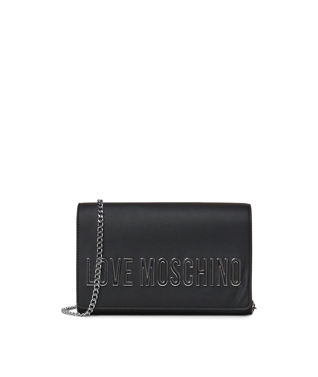 LOVE MOSCHINO Черная сумка через плечо из искусственной кожи, фото 1