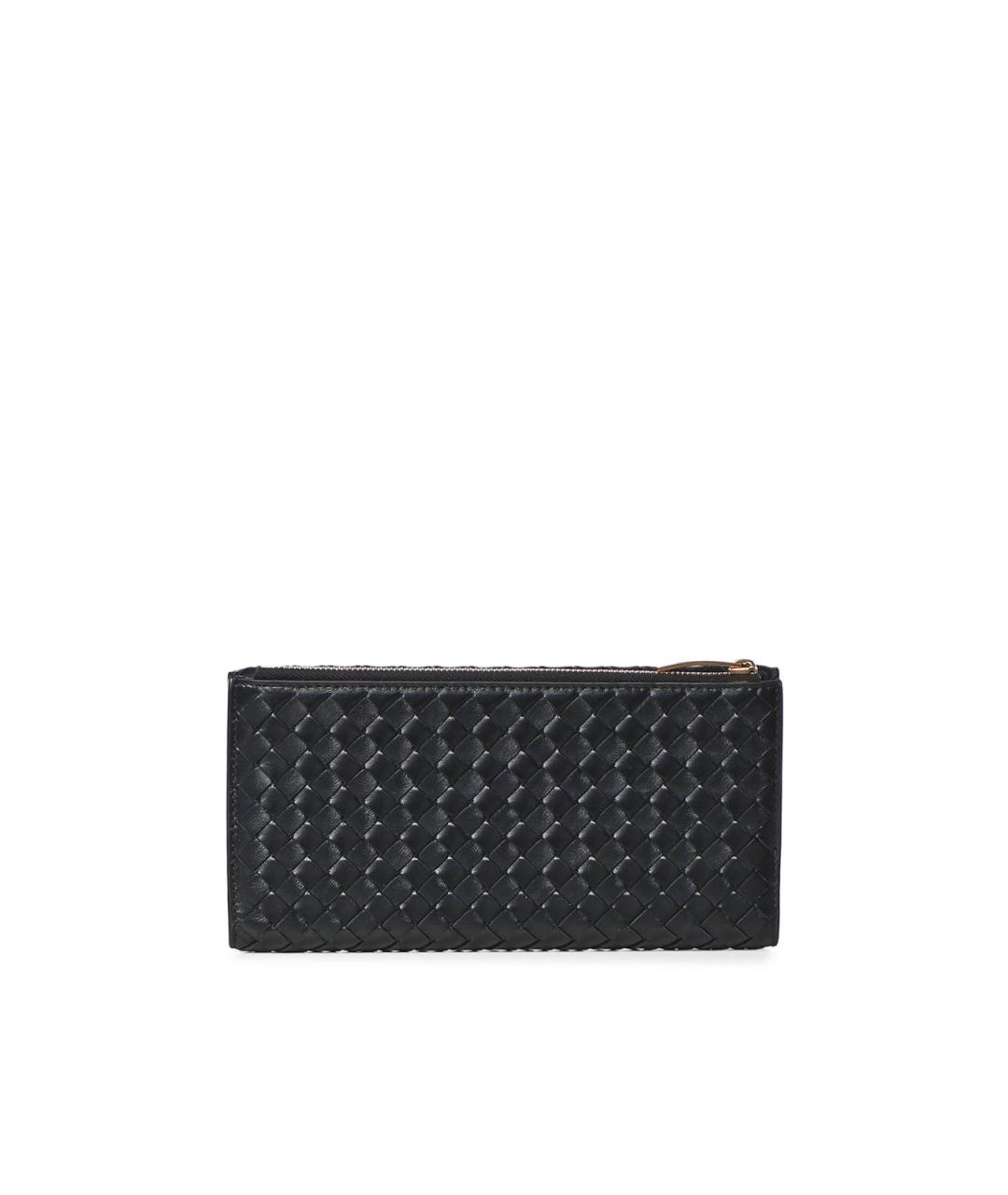 BOTTEGA VENETA Черный кожаный кошелек, фото 2