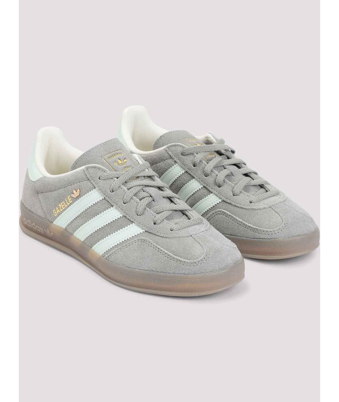 ADIDAS Серые замшевые кроссовки, фото 3