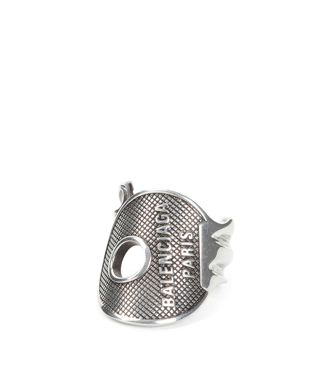 BALENCIAGA Серебряное металлическое кольцо, фото 1