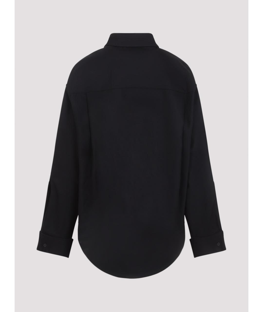 BALENCIAGA Черная хлопковая рубашка, фото 2