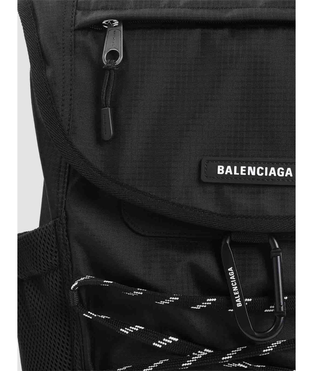 BALENCIAGA Черный синтетический рюкзак, фото 3