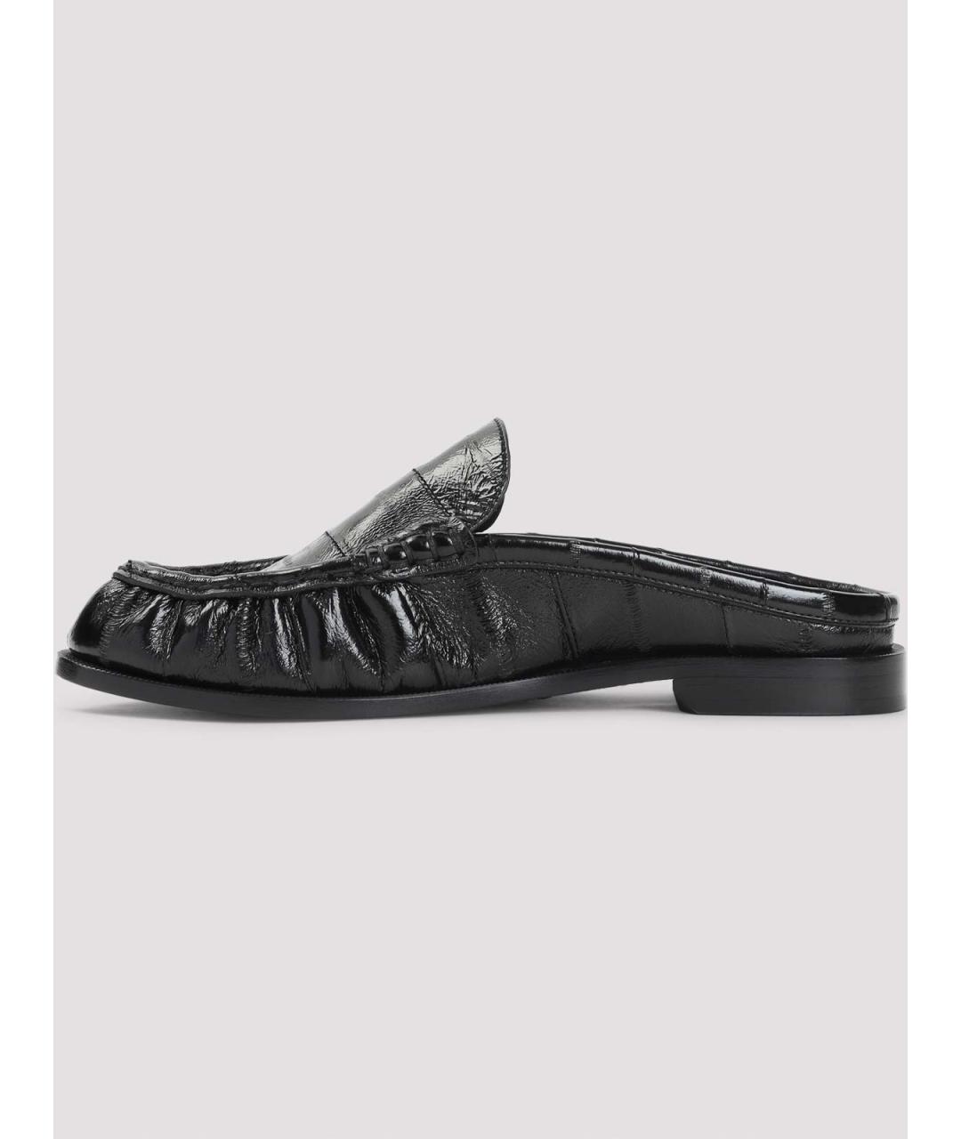 SAINT LAURENT Черные кожаные лоферы, фото 2