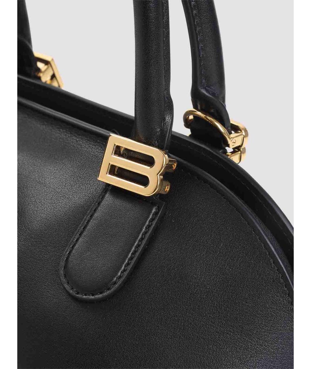 BALENCIAGA Черная кожаная сумка тоут, фото 4