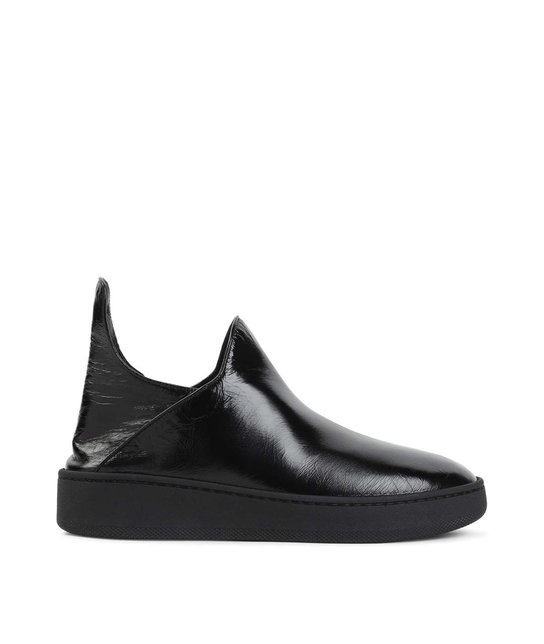 PHOEBE PHILO Черные кожаные кроссовки, фото 1