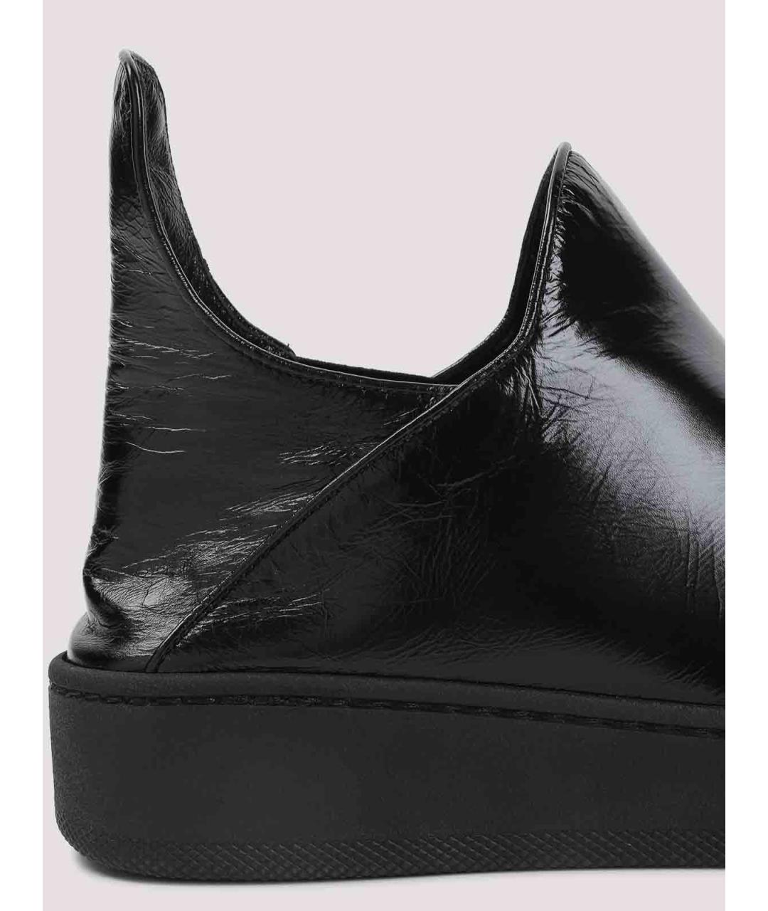 PHOEBE PHILO Черные кожаные кроссовки, фото 4
