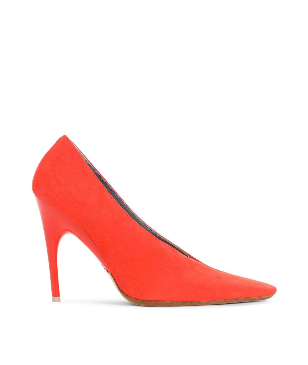 BALENCIAGA Коралловые замшевые туфли, фото 1