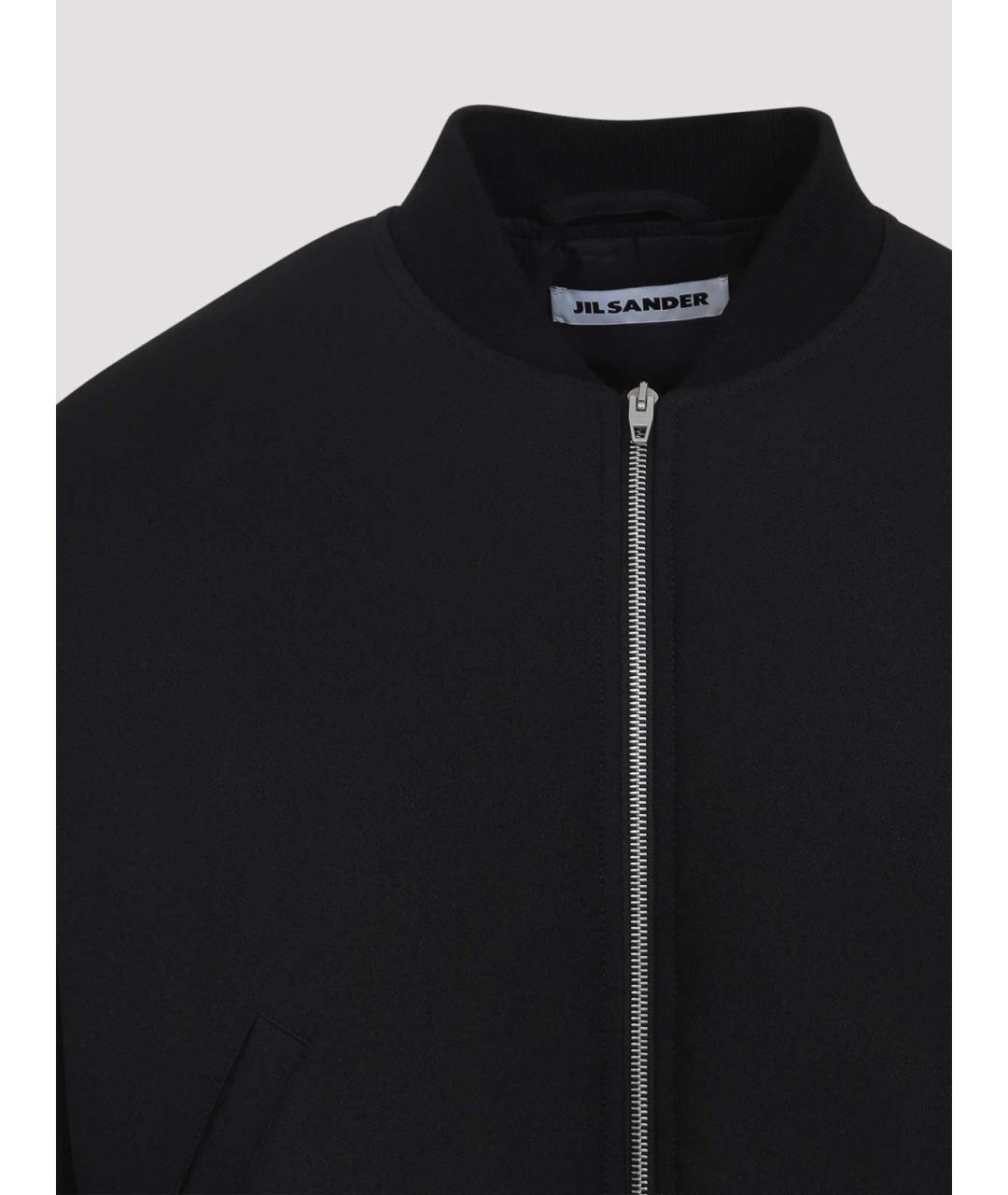 JIL SANDER Черная шерстяная куртка, фото 4