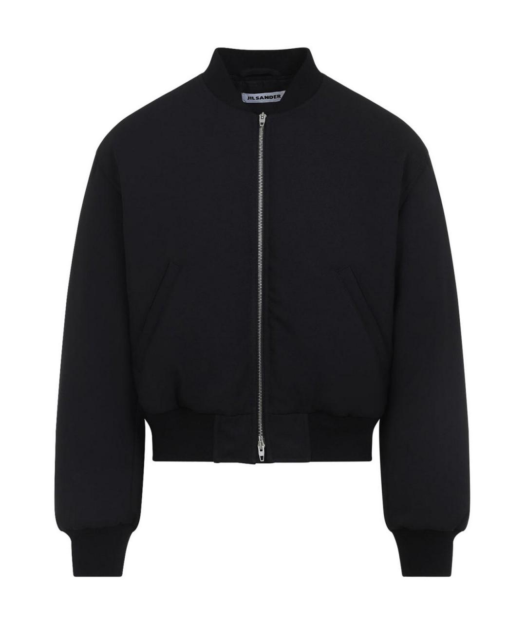 JIL SANDER Черная шерстяная куртка, фото 1