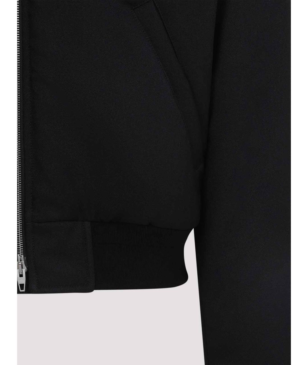 JIL SANDER Черная шерстяная куртка, фото 3